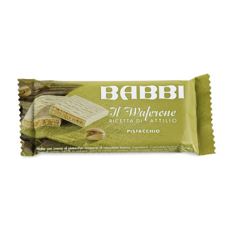 Waferone Ricetta di Attilio Maxi Pistachio in Bag 6pcs - Babbi Babbi - Wafer @Mercato Gourmet | Your Italian Gourmet Supermarket