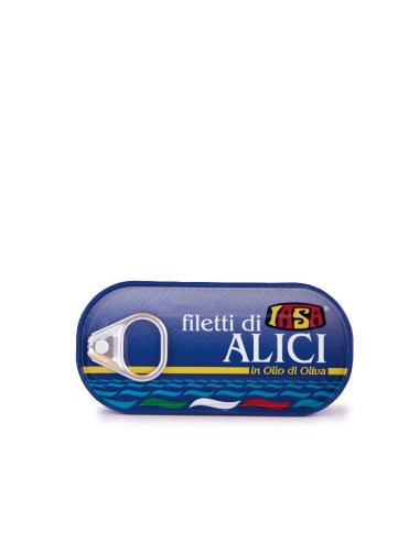 Anchovies Fillets in Olive Oil in Tin 45g- Iasa