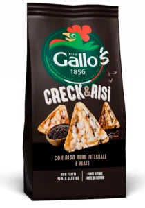 Creck & Risi Whole Blace Rice and Corn Snacks 80g - Riso Gallo