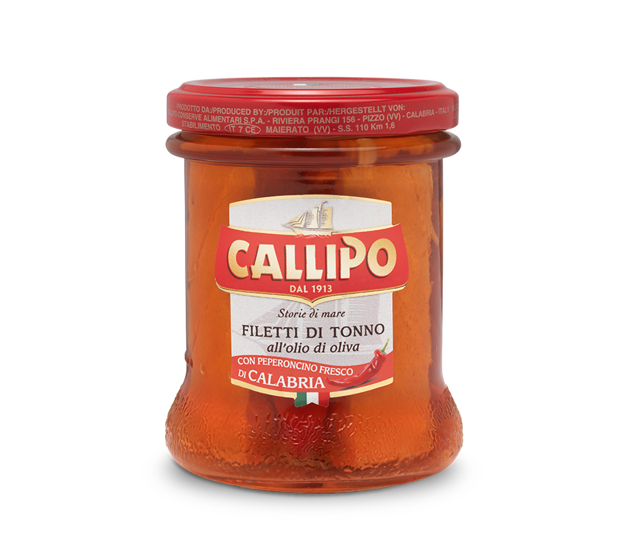 Tuna Fillets with Calabrian Chili Pepper 170g - Callipo