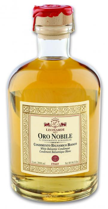 White Balsamic Condiment "Oro Nobile" 3L - Acetaia Leonardi
