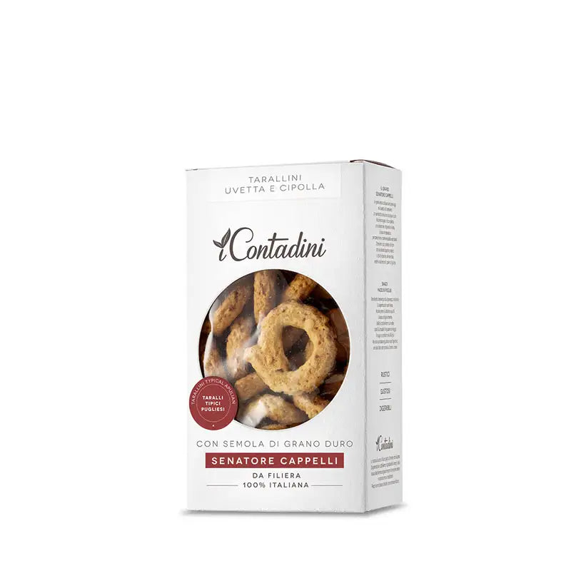 Taralli with Raisins & Onion with Senatore Cappelli Semolina & Wheat Germ 250g - I Contadini