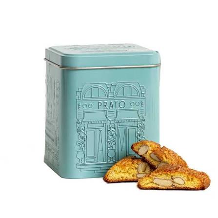 Prato Biscuits with Almonds in Tin 200g - Antonio Mattei
