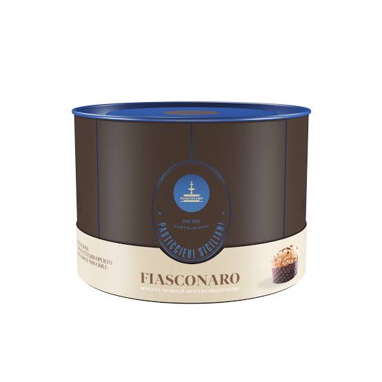 Panettone with Raisins, Topped with Glaze and Hazelnuts 1000g - Fiasconaro
