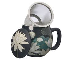 Camilla Black Ninfea Tea Mug - La Via del Tè