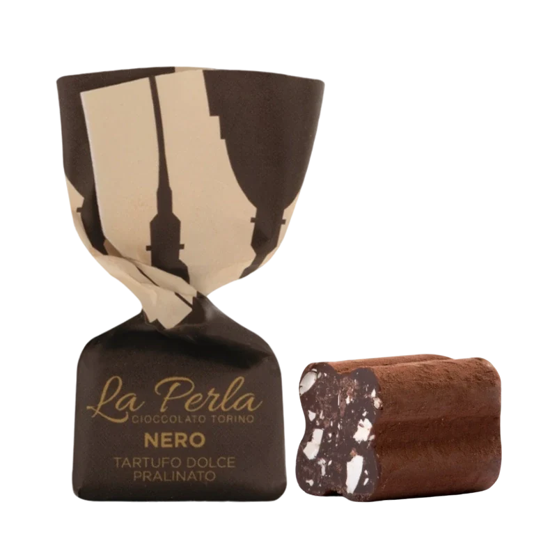 Christmas tin: Ambra, Nero, Christmas. Assorted Chocolate Truffles 50g - La Perla