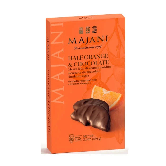 Candied Orange Slices Coated with Dark Chocolate 230g - Majani