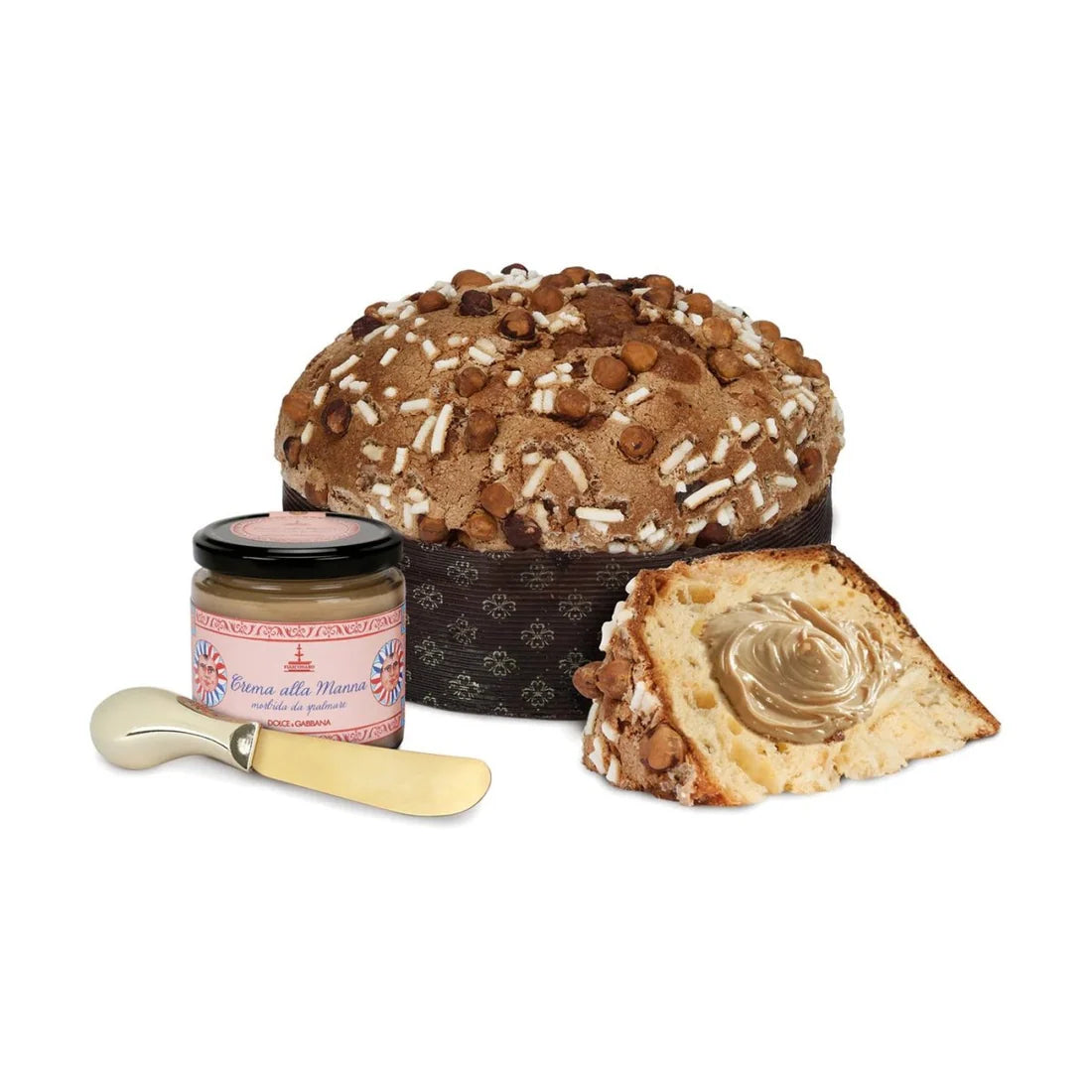 Fiasconaro X Dolce & Gabbana Panettone with Hazelnuts & Manna Dough