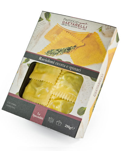 Fresh Ravioli with Ricotta & Spinach 250g - Pastificio Gaetarelli