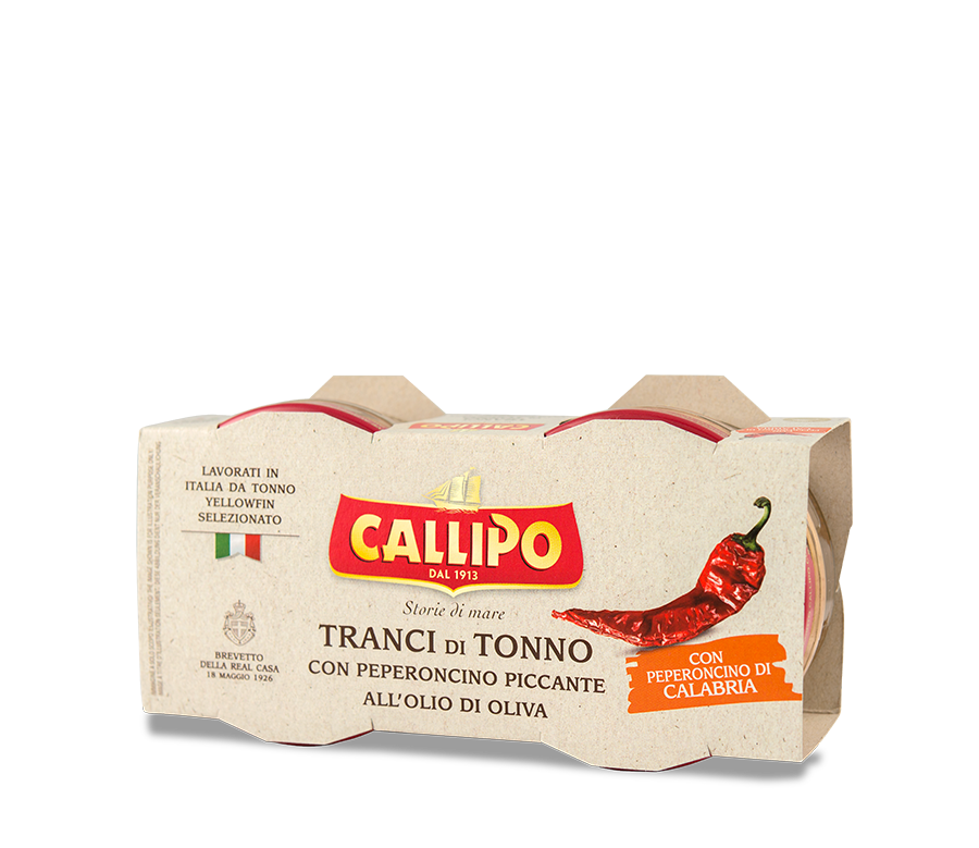 Tuna Steaks with Calabrian Chilli Pepper 70gx2 - Callipo