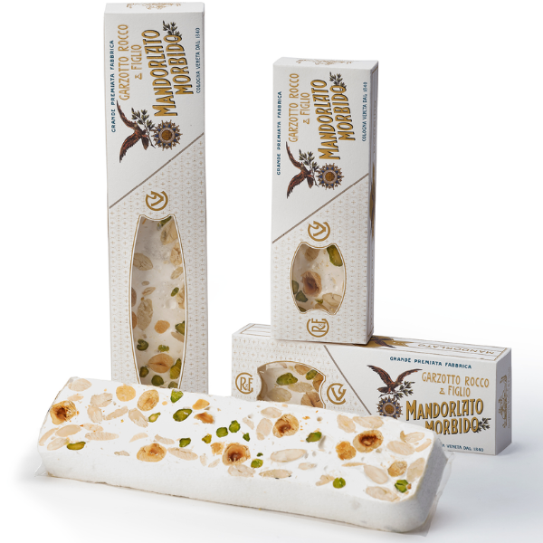 Soft Nougat Bar with Nuts 80g - Garzotto Rocco & Figlio