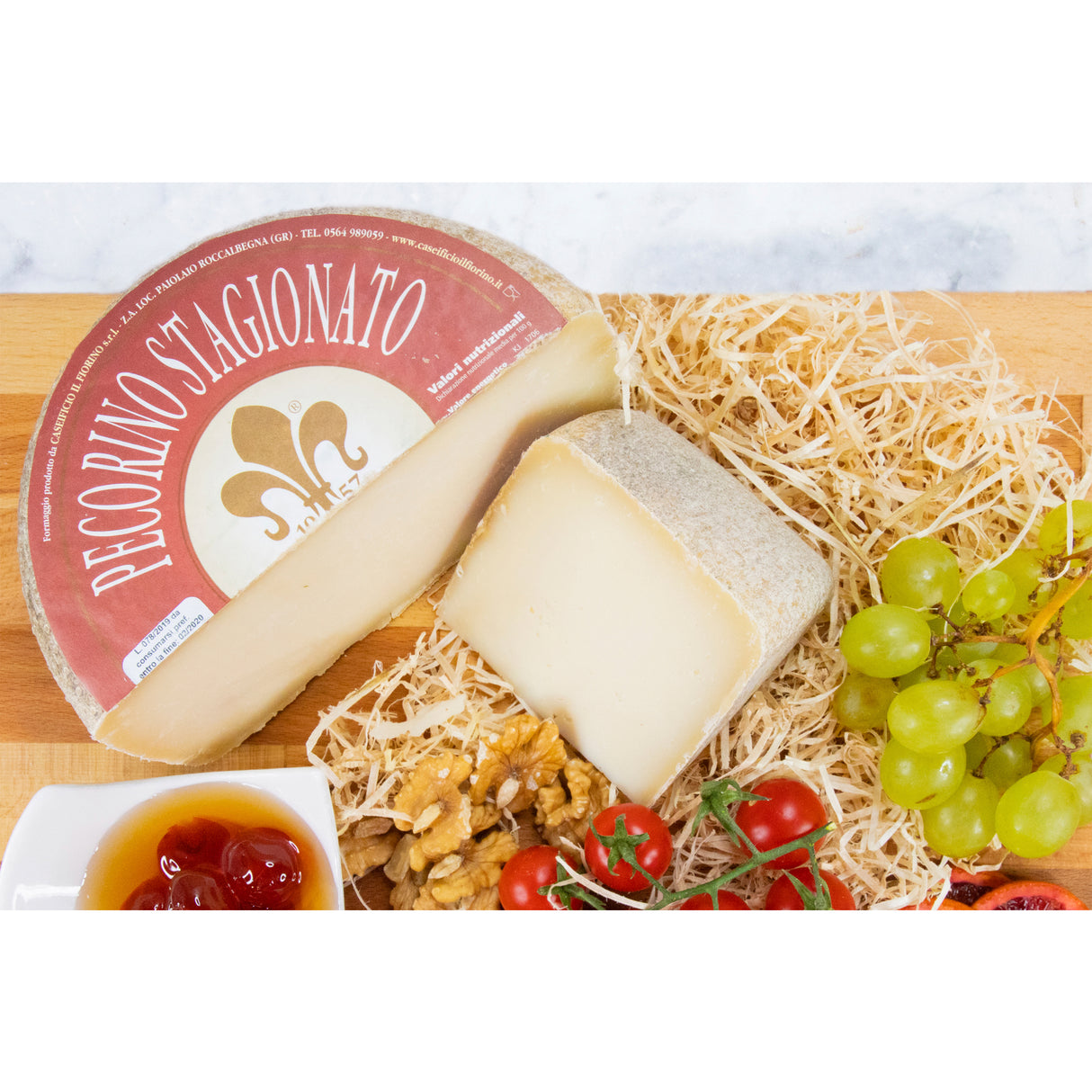 Pecorino Stagionato del Fiorini (Sheep's Milk Cheese) 200g (±10%) Caseificio Il Fiorino - Cheese @Mercato Gourmet | Your Italian Gourmet Supermarket