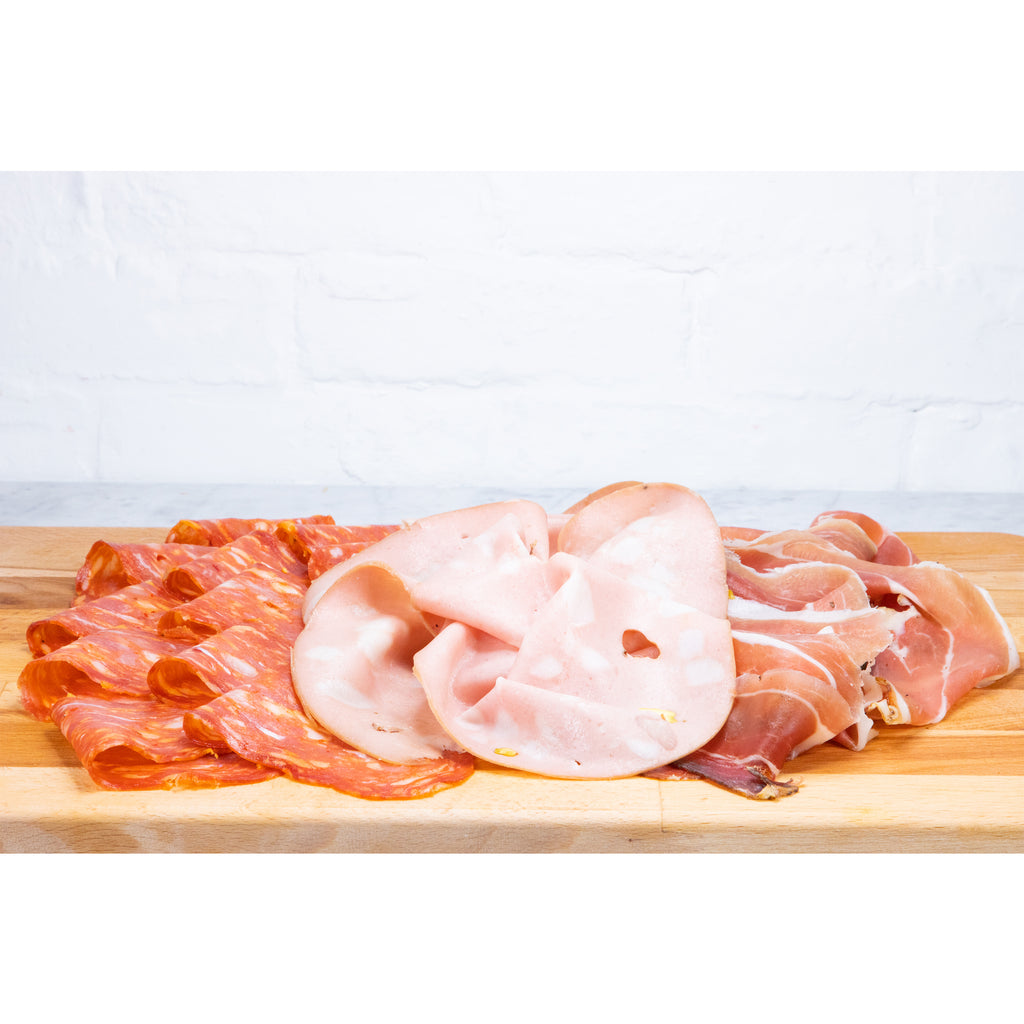 Combo F - Parma Ham (24 Months), Spianata Calabra, Mortadella