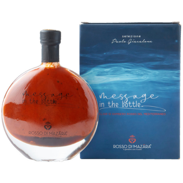 Sicilian Red Prawn Oil Message in the Bottle - Rosso di Mazara 意大利極品純正紅蝦油 Rosso di Mazara - Oil @Mercato Gourmet | Your Italian Gourmet Supermarket