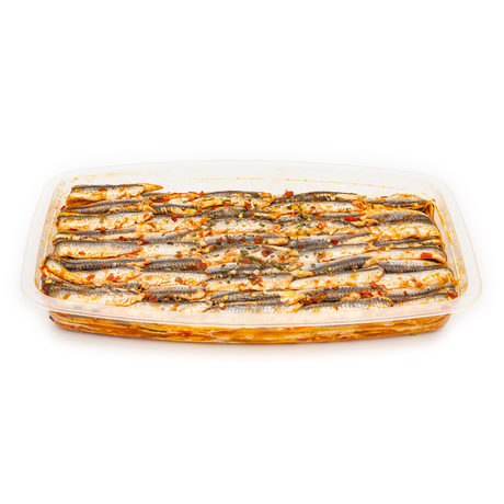 Anchovies Fillets In Spicy Sauce Sunflower Oil - Renna RENNA - Packaged Seafood @Mercato Gourmet | Your Italian Gourmet Supermarket