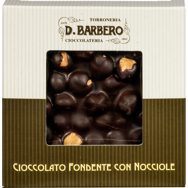 Dark Chocolate with Piedmont Hazelnuts - D. Barbero Davide Barbero - Other Christmas Products 2022 @Mercato Gourmet | Your Italian Gourmet Supermarket