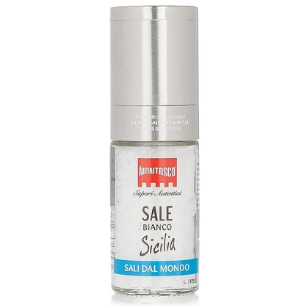 White Salt Of Sicily Grinder - Montosco