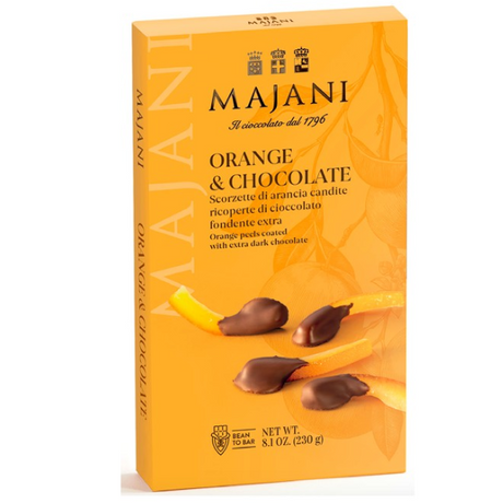Candied Orange Peels Coated with Dark Chocolate 230g - Majani Mercato Gourmet - Confectionery @Mercato Gourmet | Your Italian Gourmet Supermarket