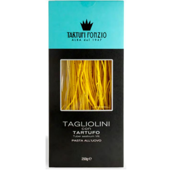 Flat Egg Tagliolini with Summer Truffle 250g - Tartufi Ponzio Tartufi Ponzio - Dried Pasta 250g @Mercato Gourmet | Your Italian Gourmet Supermarket