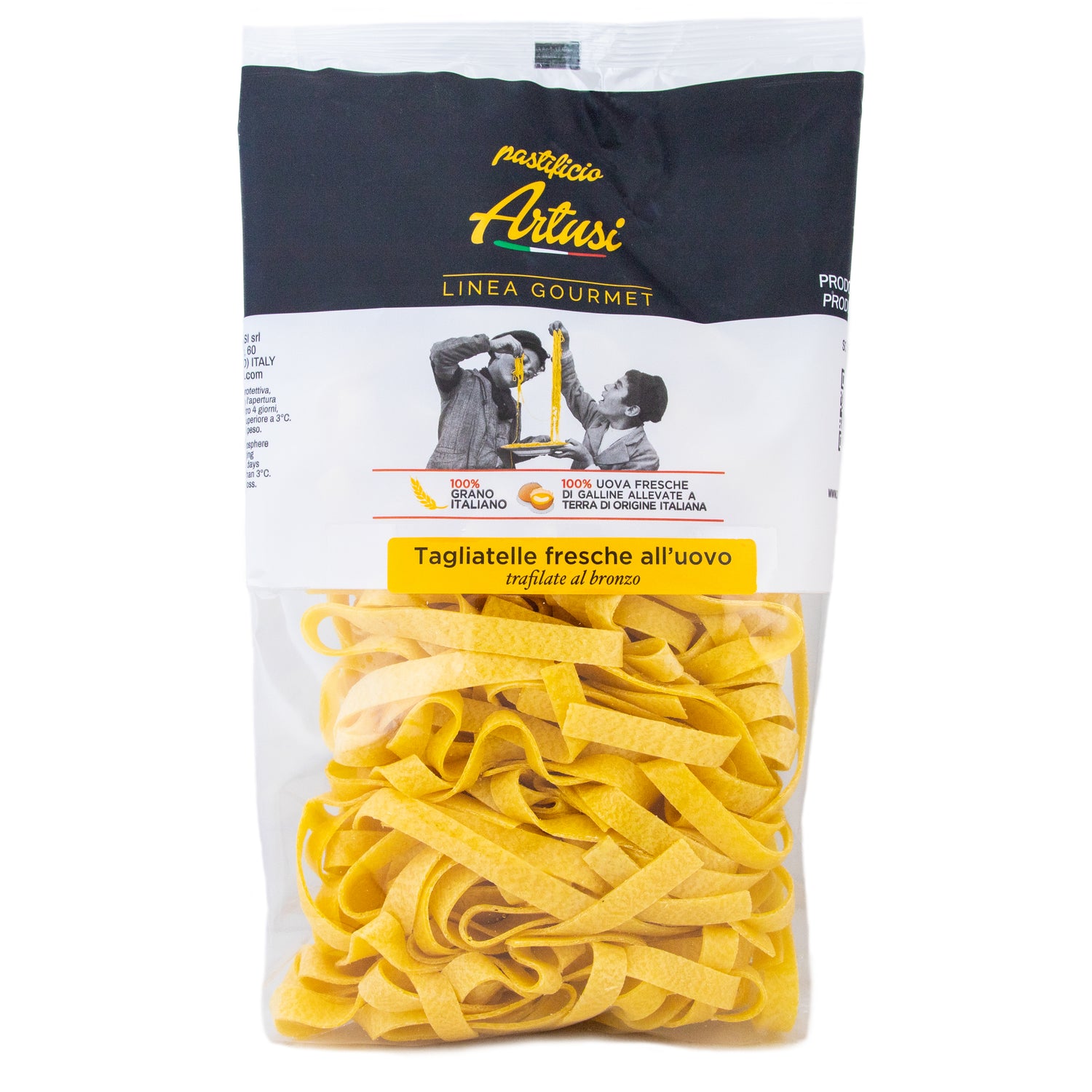 Artusi Fresh Egg Bronze Drawn Tagliatelle Pastificio Artusi - Fresh Pasta @Mercato Gourmet | Your Italian Gourmet Supermarket