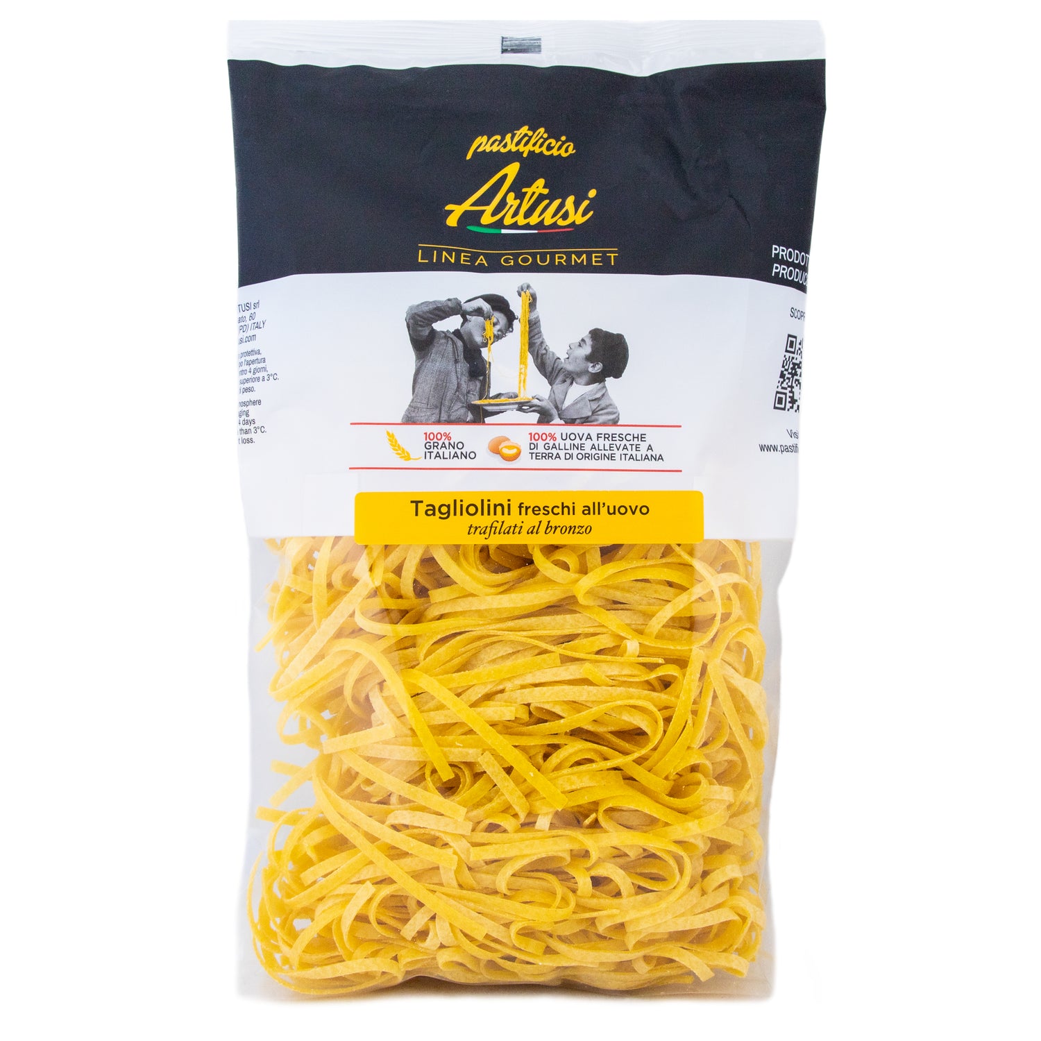 Artusi Fresca Tagliolini All'Uovo Trafilate al Bronzo Pastificio Artusi - Fresh Pasta @Mercato Gourmet | Your Italian Gourmet Supermarket