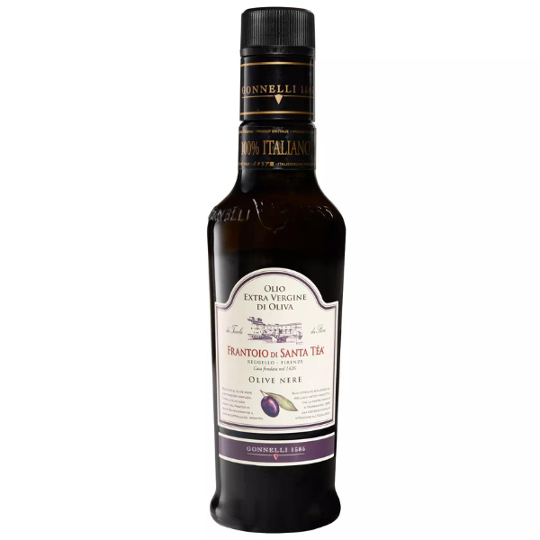Extra Virgin Olive Oil Made with Black Olives 100ml - Gonnelli