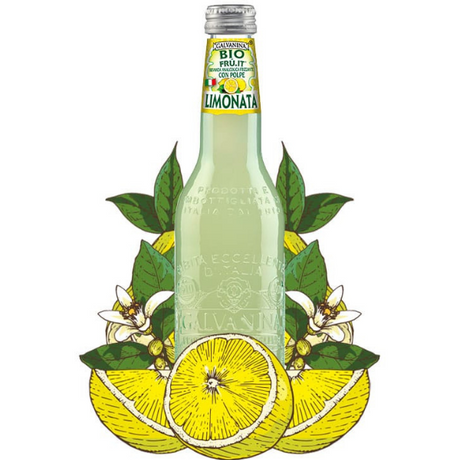 Organic Sparkling Lemon 355ml - GALVANINA GALVANINA - Juice @Mercato Gourmet | Your Italian Gourmet Supermarket