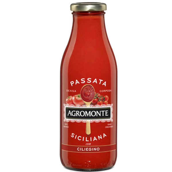 Tomato and Cherry Tomato Passata 520g - Agromonte