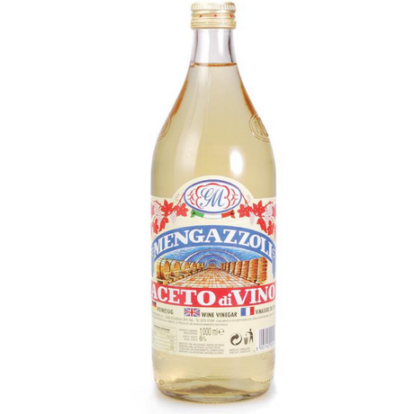 White Wine Vinegar 1L - Mengazzoli Mercato Gourmet - Vinegar White - 1L @Mercato Gourmet | Your Italian Gourmet Supermarket
