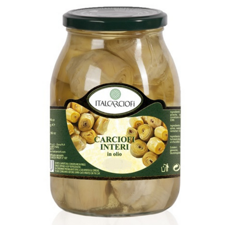Whole Artichoke Hearts in Sunflower Oil 1062ml - Italcarciofi Italcarciofi - Preserved Vegetables @Mercato Gourmet | Your Italian Gourmet Supermarket