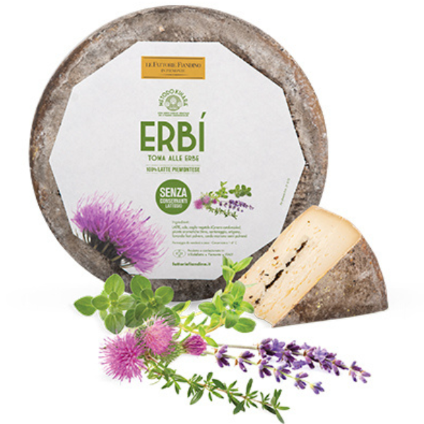 Vegetarian Toma Erbi Cheese 200g (±10%)- Le Fattorie Fiandino