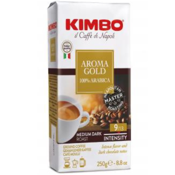 Kimbo Aroma Espresso Gold 100% Arabica Ground Coffee
