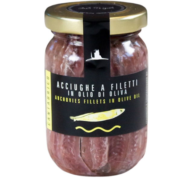 Cantabrian Anchovies First Choice in Olive Oil 170g - Tharros Pesca Cabras