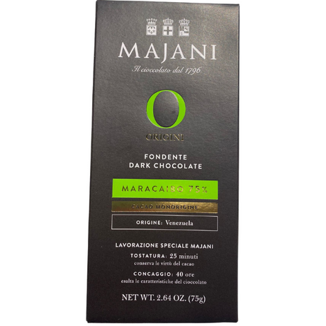Gluten Free Extra Dark Chocolate Bar 75% Maracaibo - Majani Majani - Chocolate @Mercato Gourmet | Your Italian Gourmet Supermarket