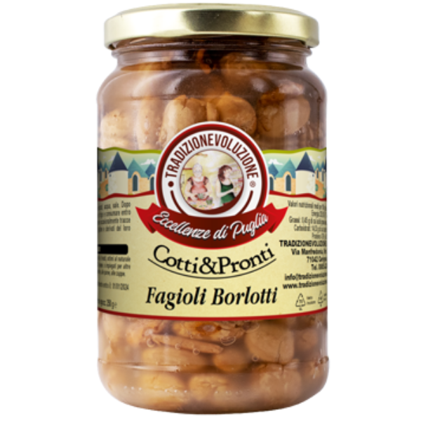 Boiled Borlotti Beans - Tradizionevoluzione