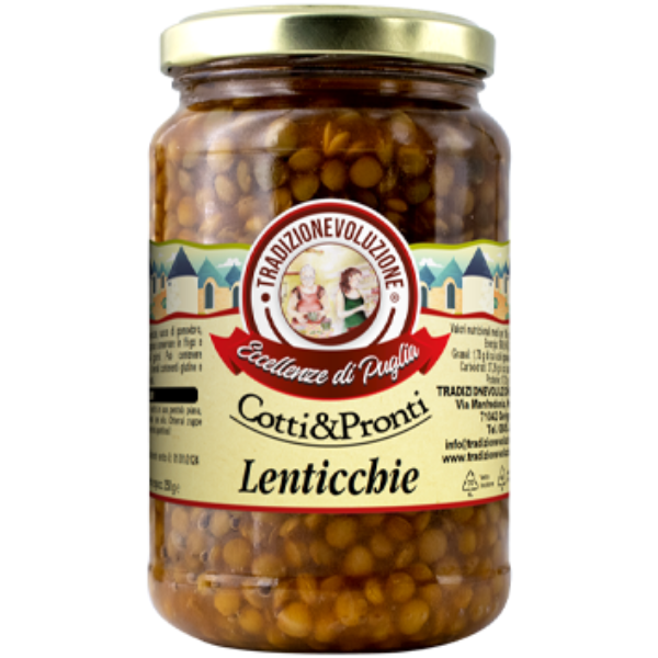 Boiled Lentils 370ml - Tradizionevoluzione