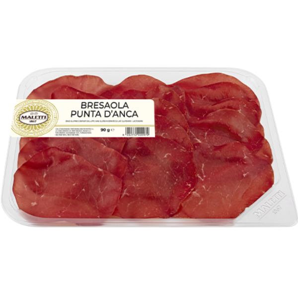 Sliced Rump Tip Bresaola 90g - Maletti