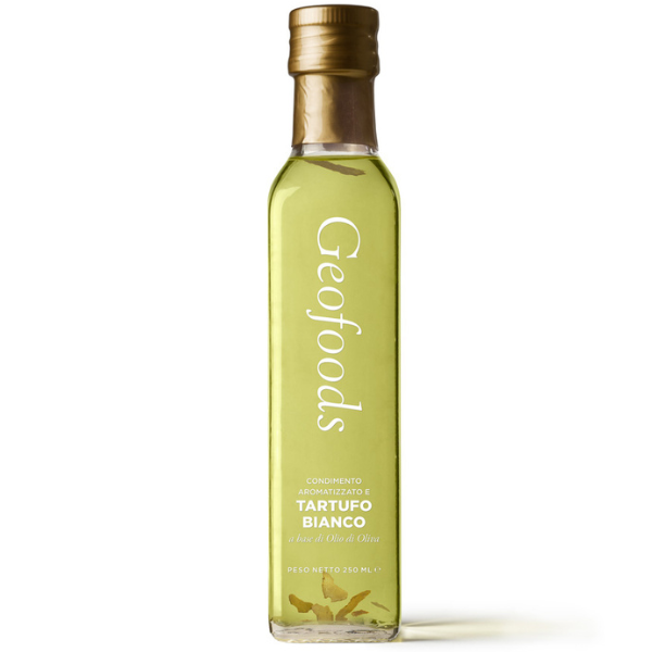 White Truffle Olive Oil with Truffle Slices 250ml - Geofoods