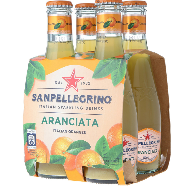 Orange Sparkling Drinks - Sanpellegrino (4 Bottles Pack)
