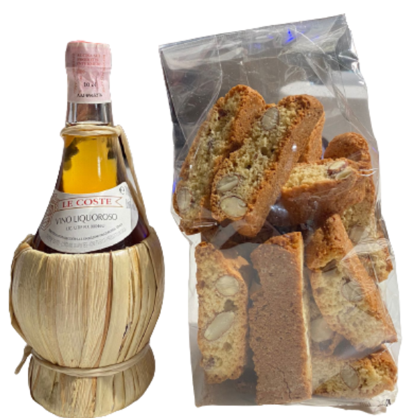 Cantucci And Il Santo Dessert Wine Set - Marabissi