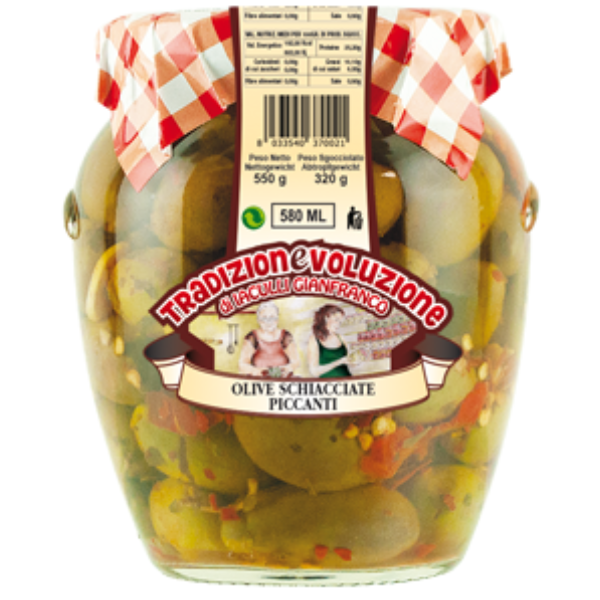 Olives with Crushed Red Pepper - Tradizionevoluzione