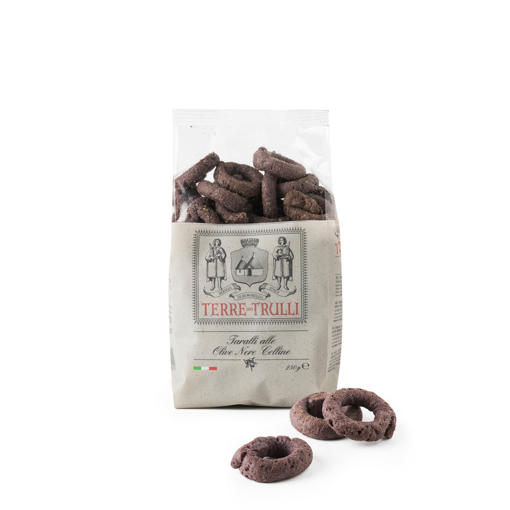 Taralli Savoury Rings with Celline Black Olives - Terre dei Trulli